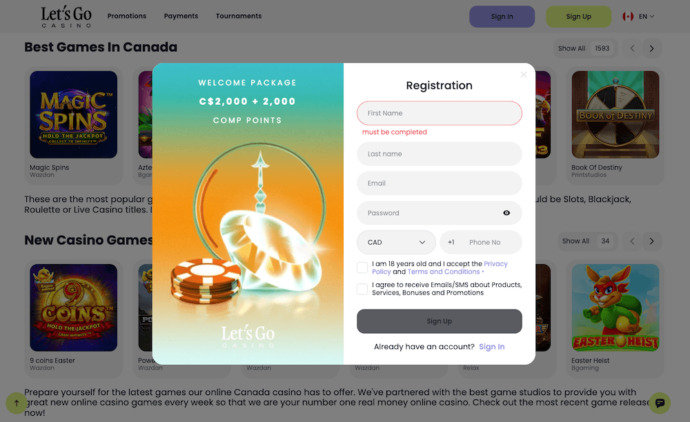 images lets go casino